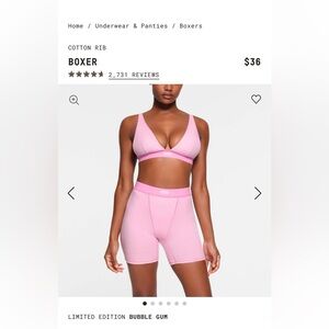 SKIMS Cotton Rib Boxer
